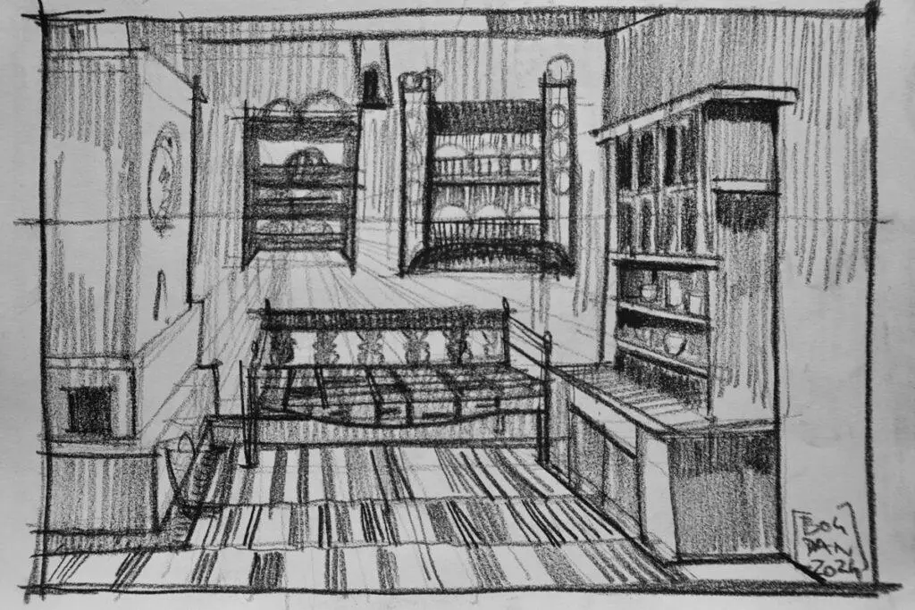 Interior taranesc la un punct de fuga