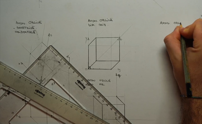 Curs desen tehnic - axonometrie 1