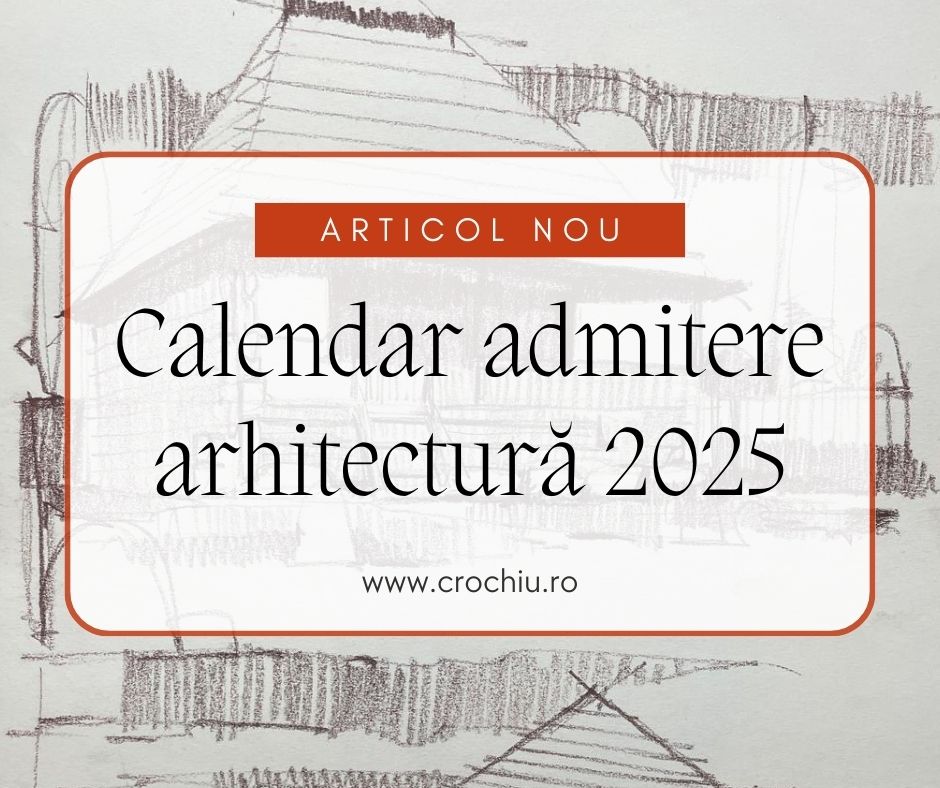 calendar admitere arhitectura 2025